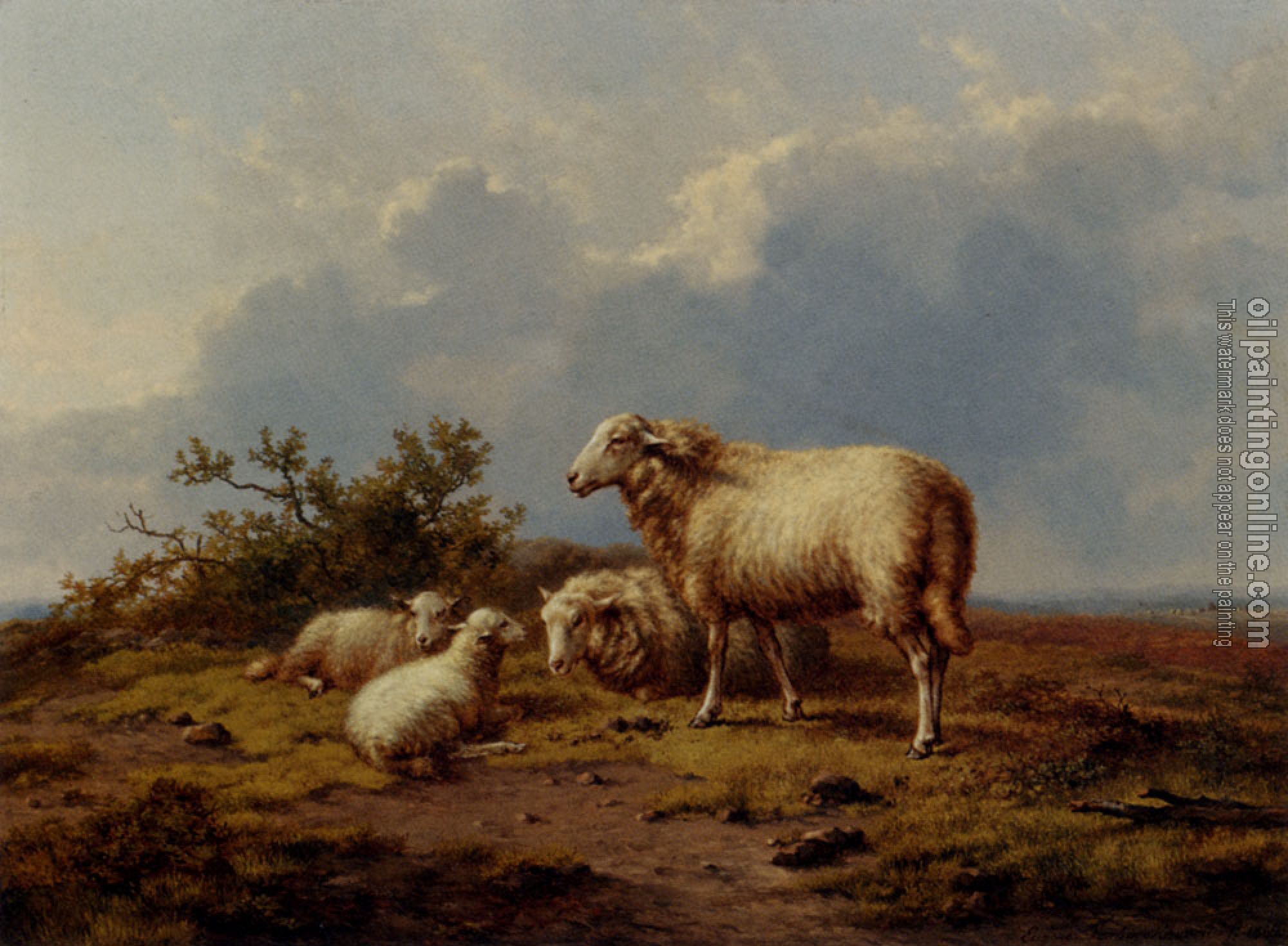 Verboeckhoven, Eugene Joseph - Sheep In The Meadow